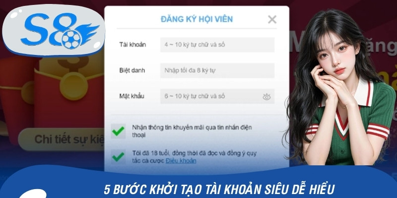 5 bước khởi tạo tài khoản siêu dễ hiểu